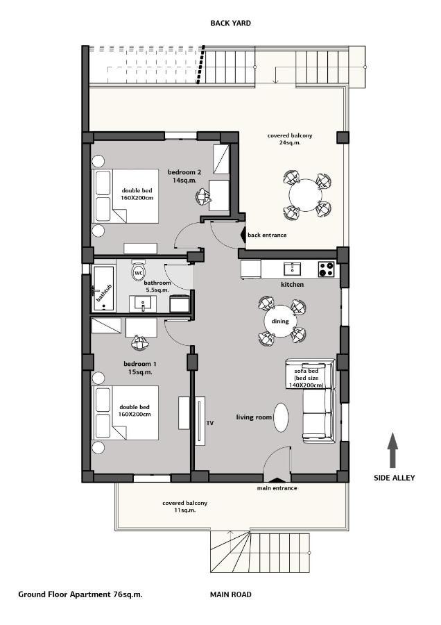 Indigo Apartment, Nea Michaniona Exteriér fotografie